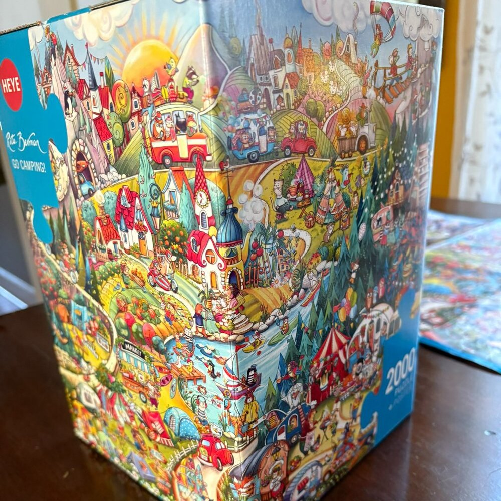 HEYE 2000 Pieces Jigsaw Puzzle. Go Camping! by Rita Berman